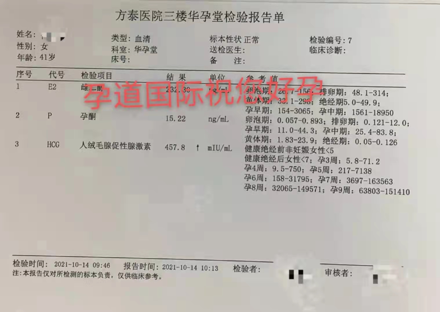 恭喜武汉H姐供卵自怀二次成功！试管移植心态好太重要了